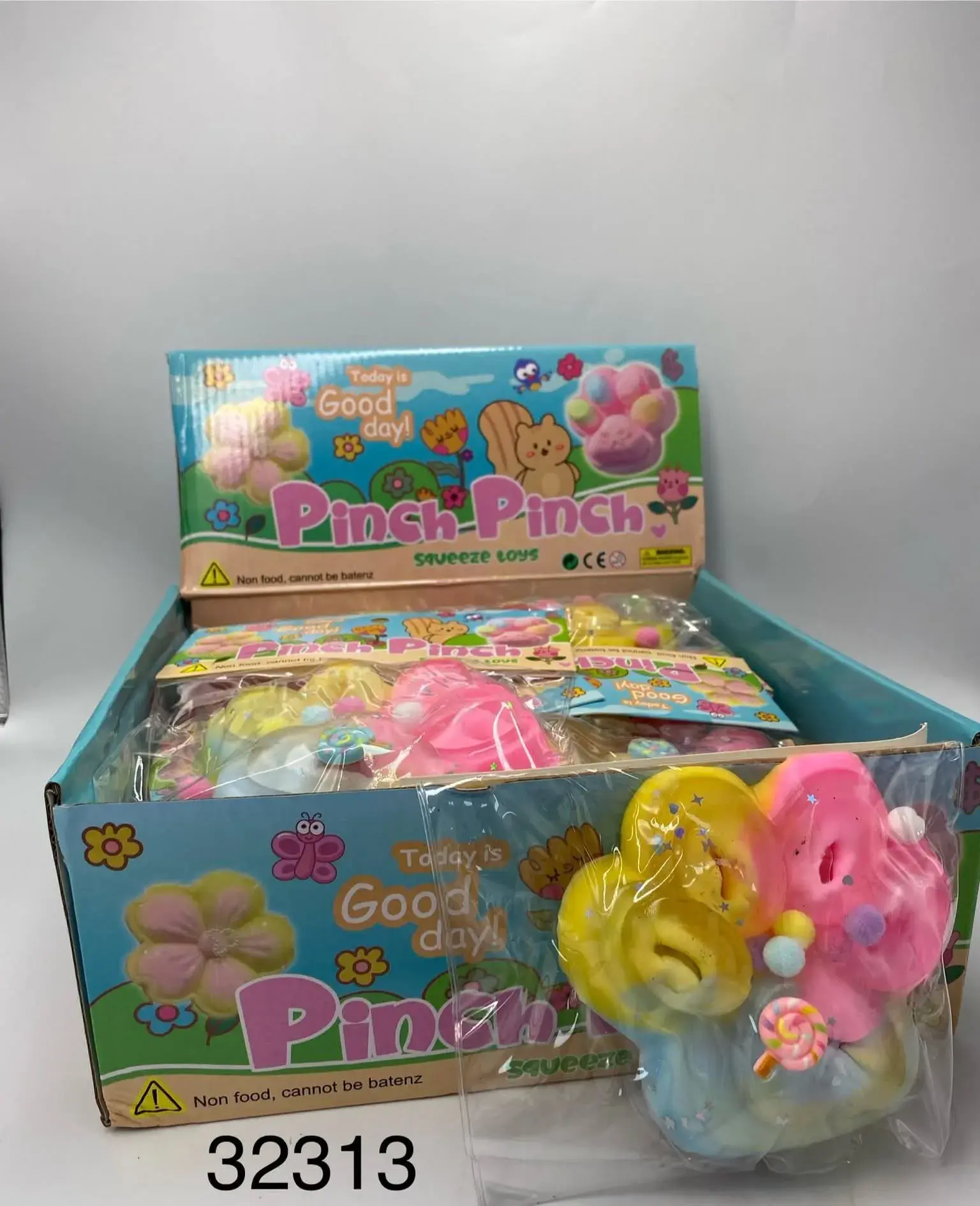Zabawki Gniotki Łapki Pinch-Pinch Kolorowe, 12 szt.