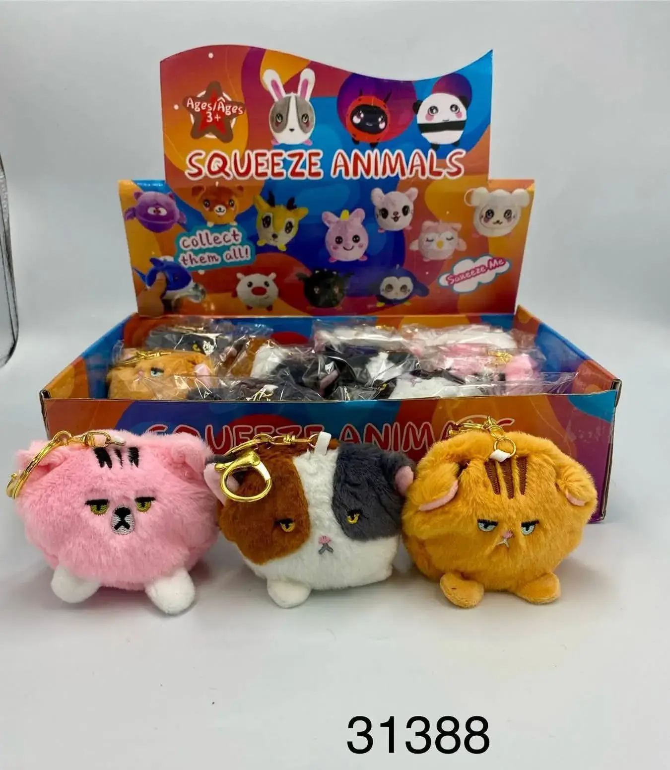 Squeeze Animals Gniotki Antystresowe Zwierzątka 12 szt