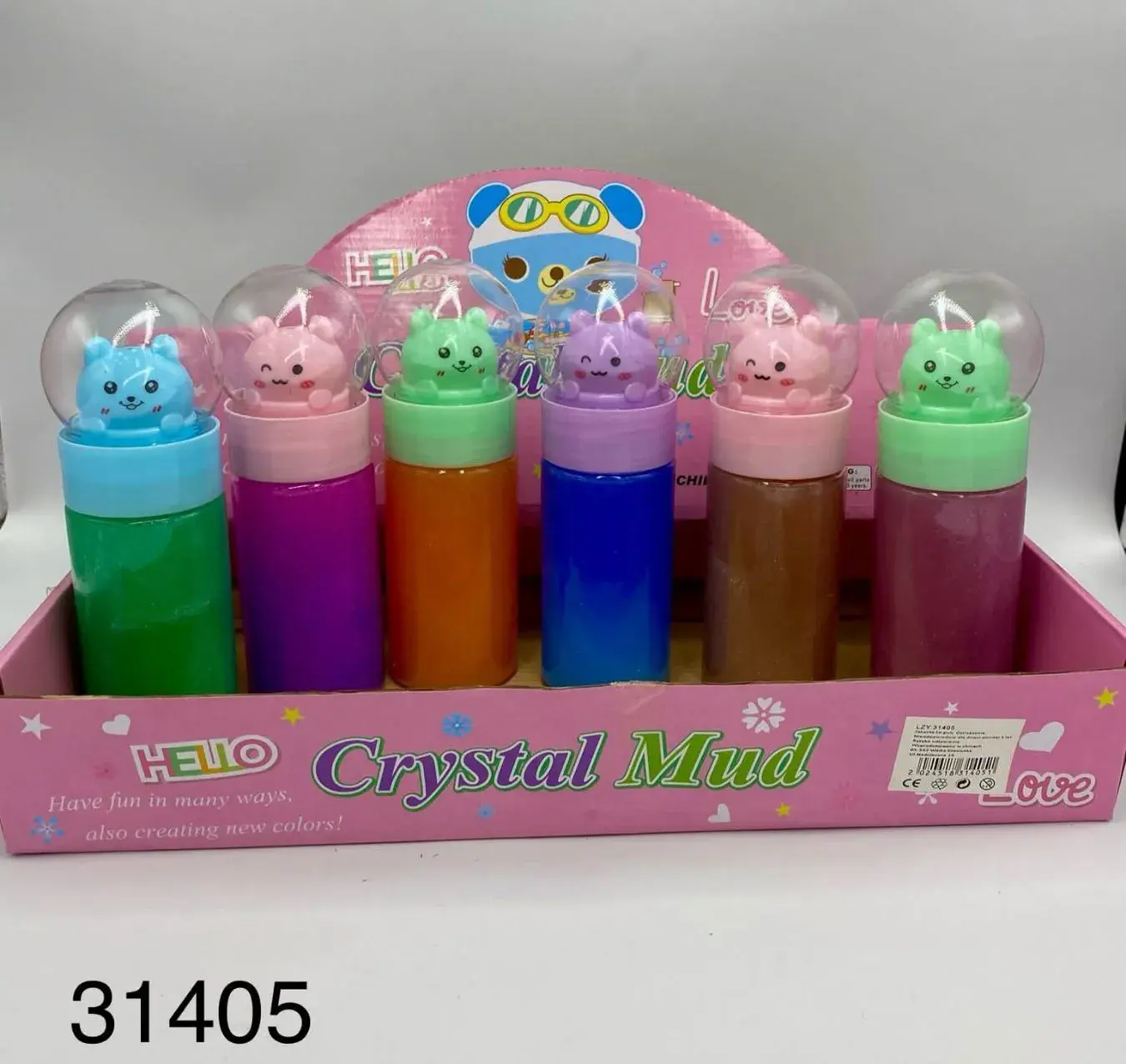 Zabawki Slime Crystal Mud w 6 kolorach