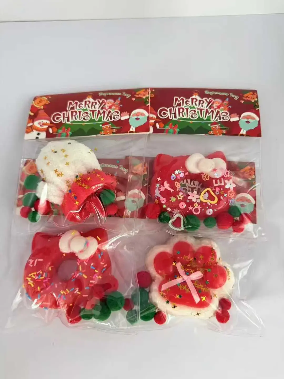 Zabawki Squeeze Świąteczne Gniotki - Zestaw 4 szt