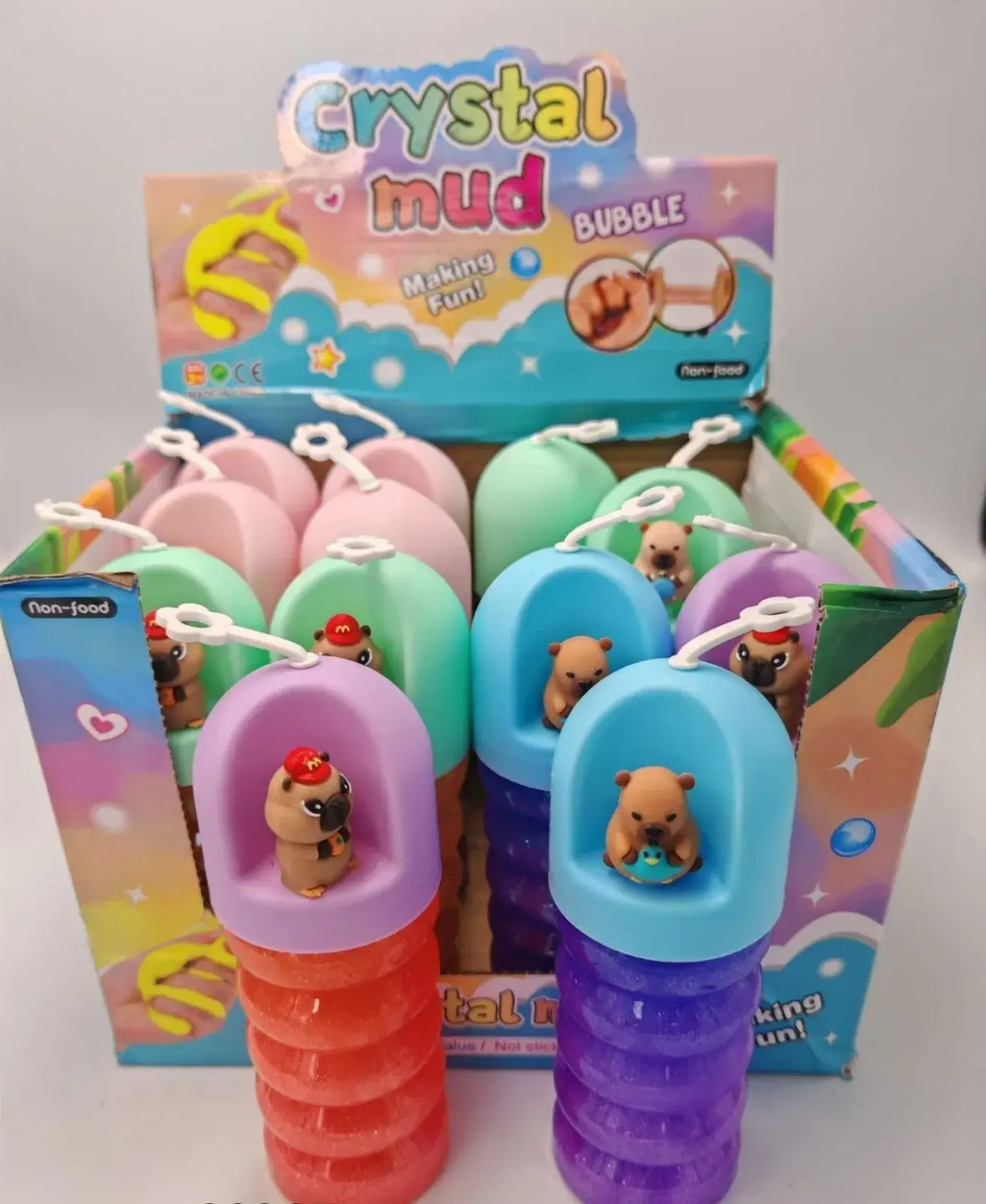 Zabawki Slime Kapibara Crystal Mud Bubble