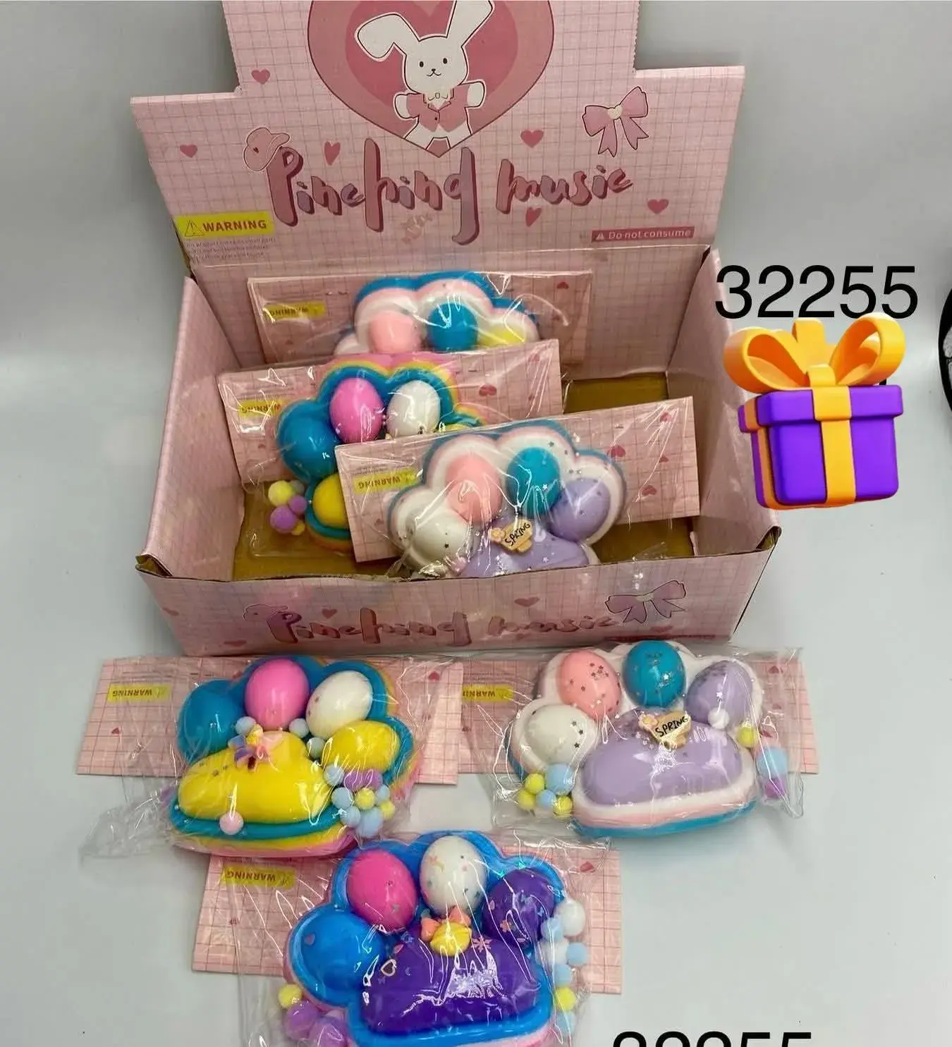 Zabawki Squeeze Me Pink Ping Music jajka gniotki 32255