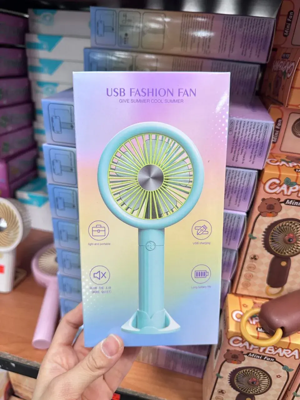 Mini Wentylator USB Fashion Fan Przenośny 6szt