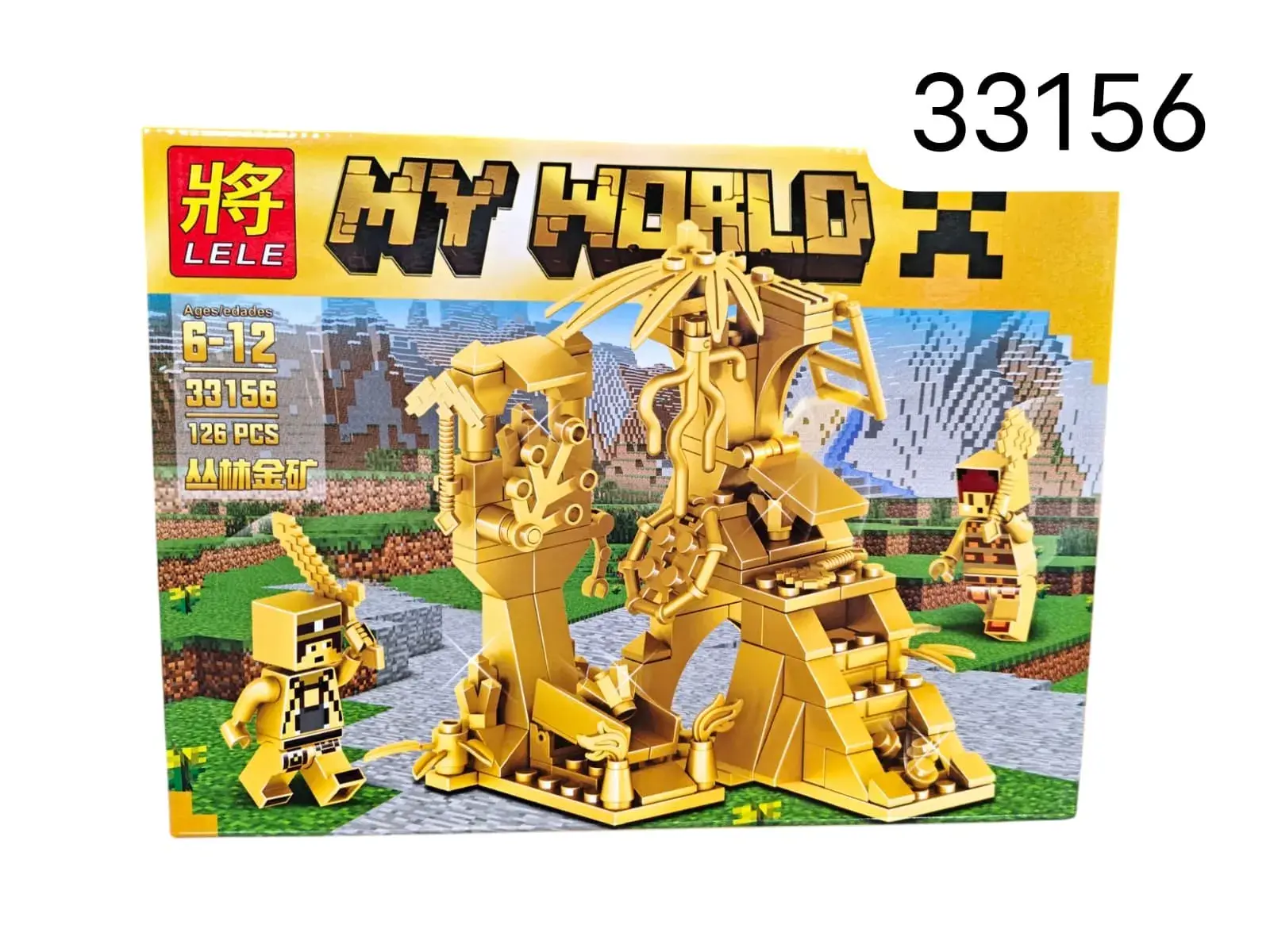Klocki My World 126PCS Złota Kopalnia Zestaw LELE 33156