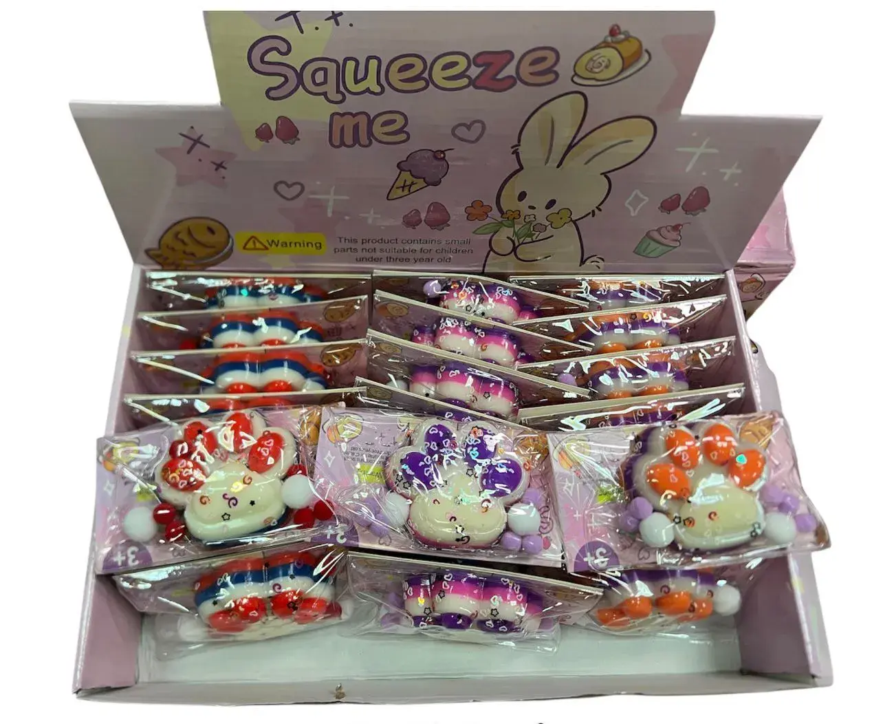 Zabawki Squeeze Me - gniotki antyestresowe, 24 szt