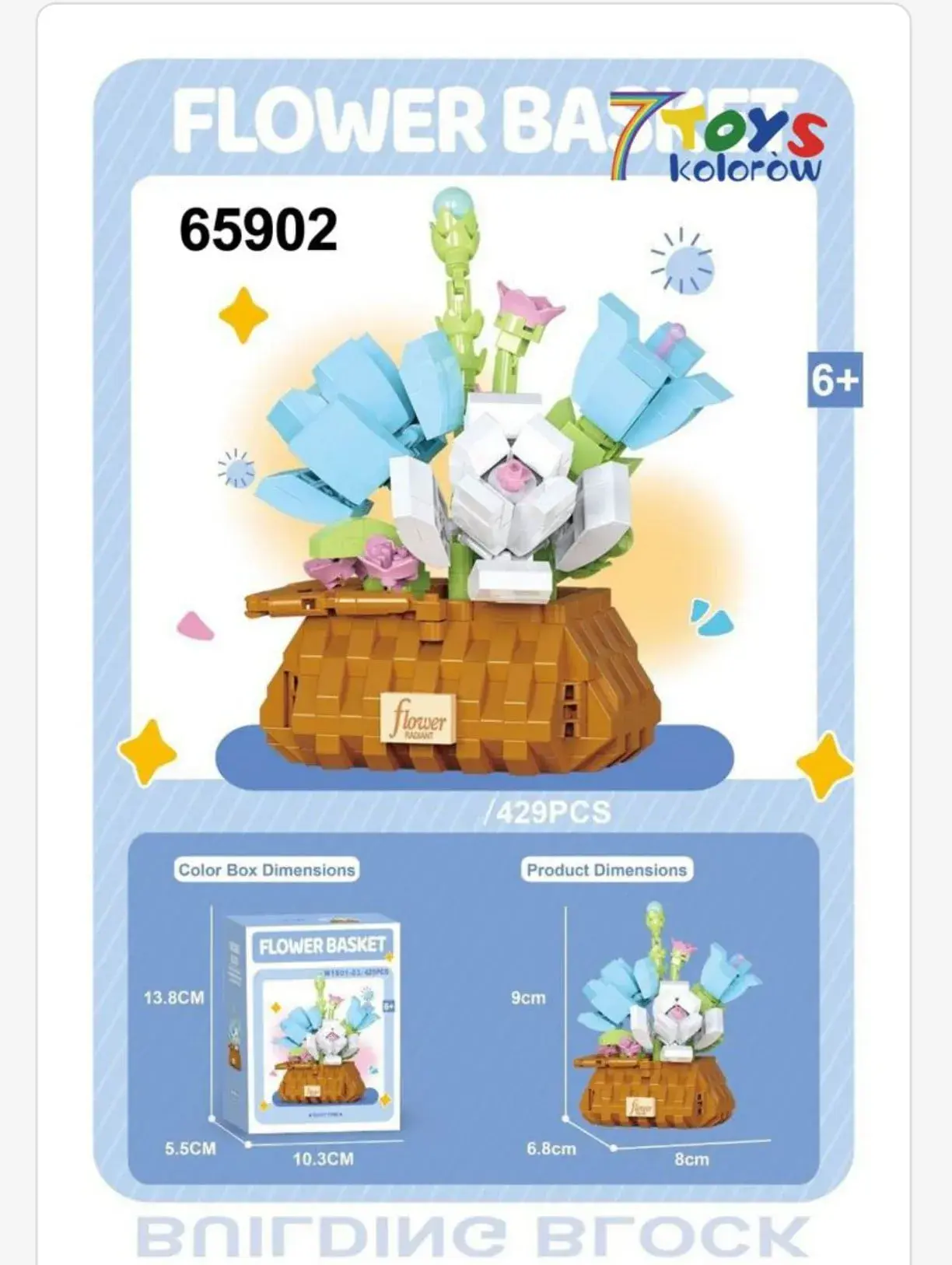 Klocki Kwiaty w Koszyku Flower Basket 429PCS 65902