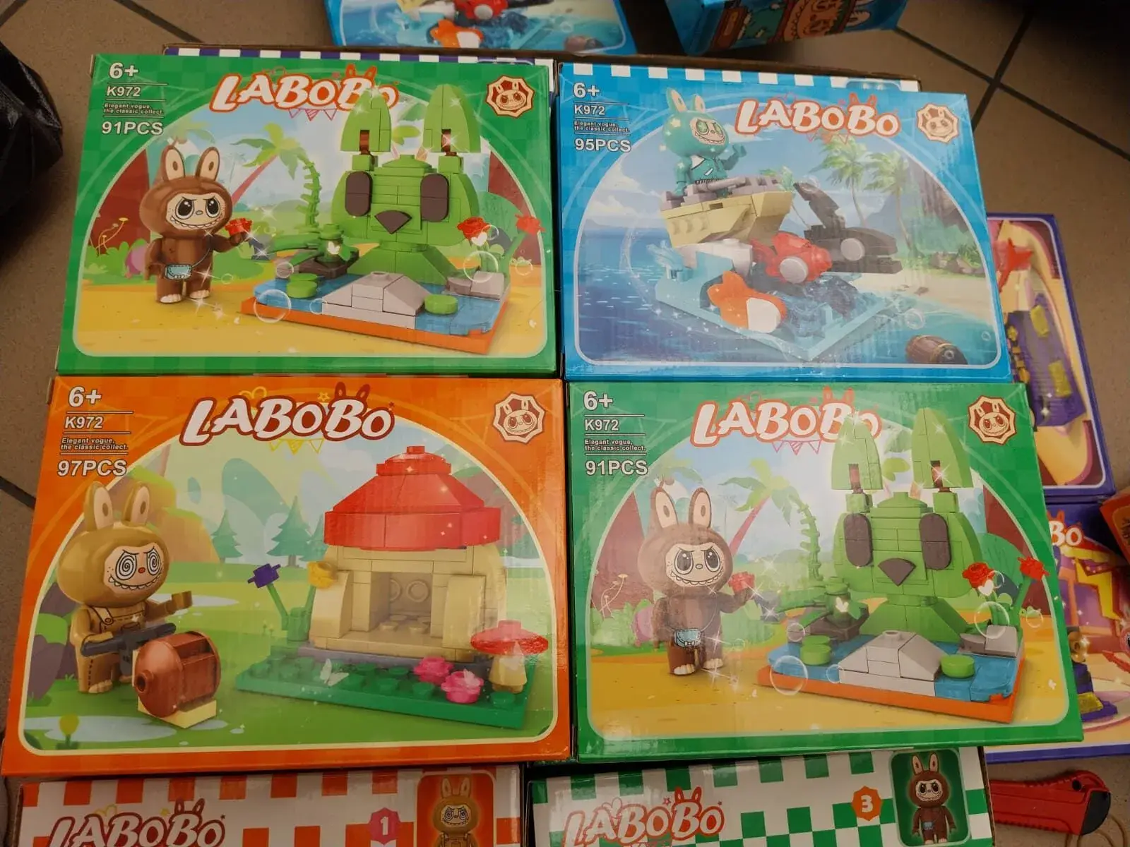 Klocki Labobo Zestawy Kolekcjonerskie 91-97 el. 8 szt