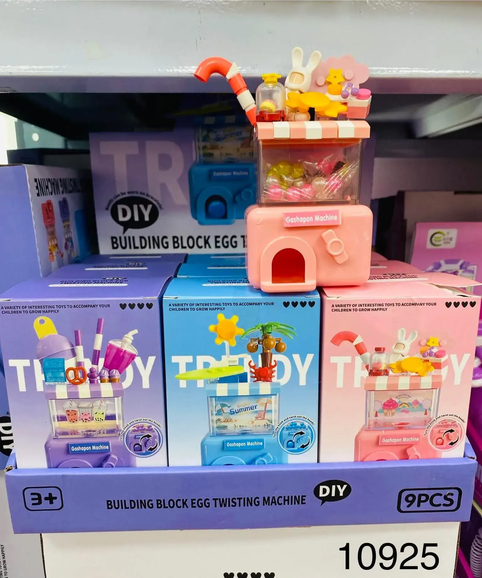 Zabawki Building Block Egg Machine DIY Gashapon 9 szt.