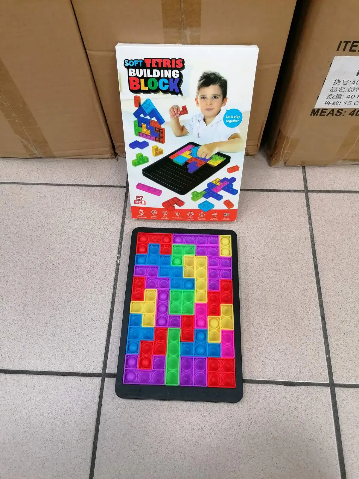 Zabawka Tetris Building Block Pop It