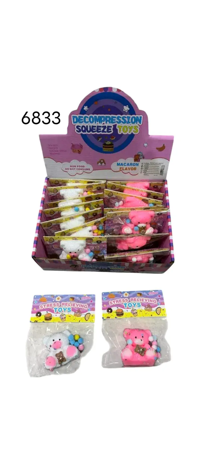 Gniotki Squeeze Decompression Toy Miś 6833