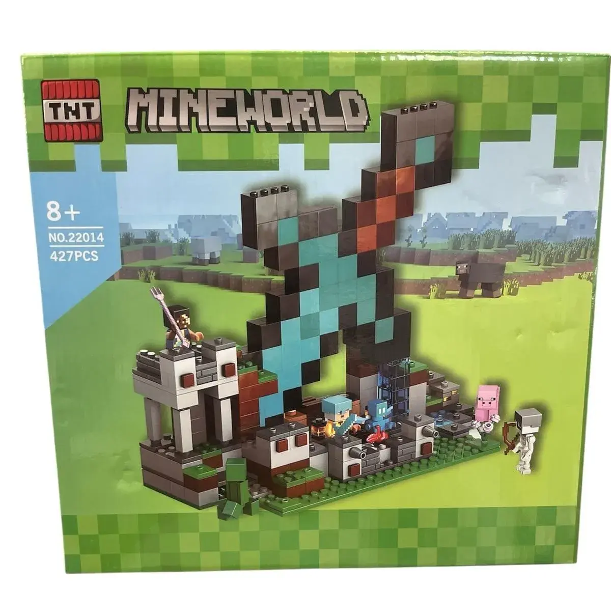 Klocki Mineworld 427PCS Zestaw Konstrukcyjny Miecz NO.22014