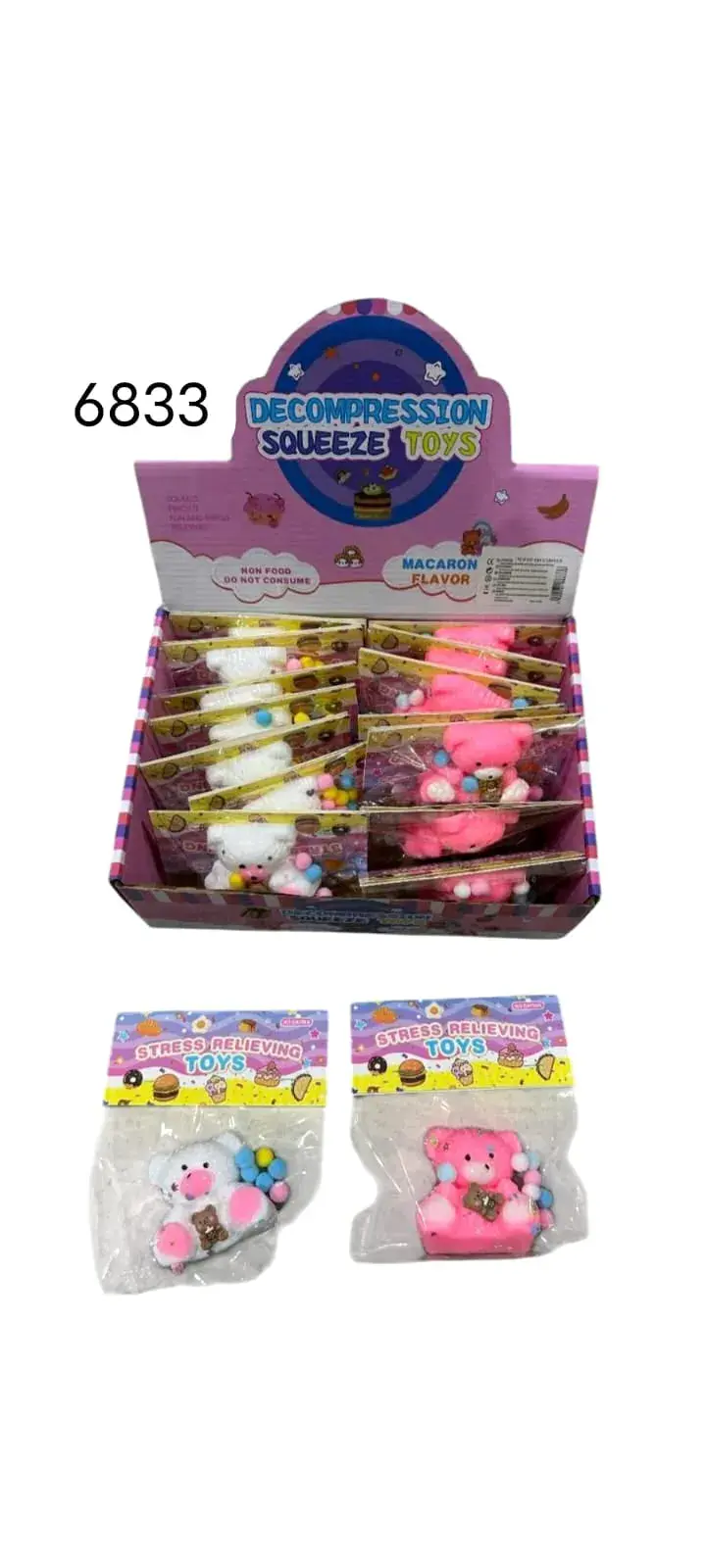 Zabawki Squeeze Miś Antystresowe 6833