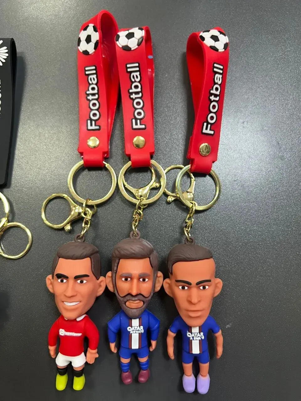 Brelok do Kluczy Piłkarze Football 3D Gumowy - 12 szt.