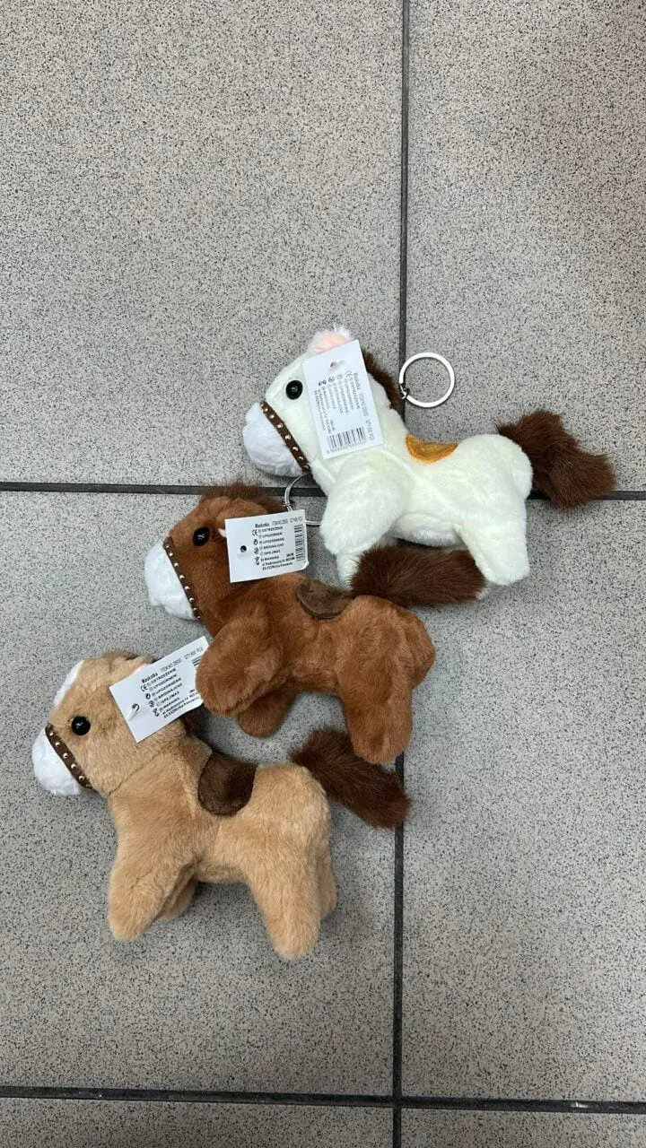 Brelok Maskotka Koń Pluszowy Mix Kolorów 12 szt.