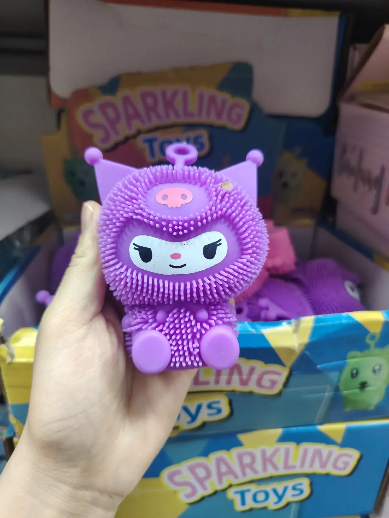 Gniotki Squeeze Toys Sparkling fioletowy kot Pop Mart
