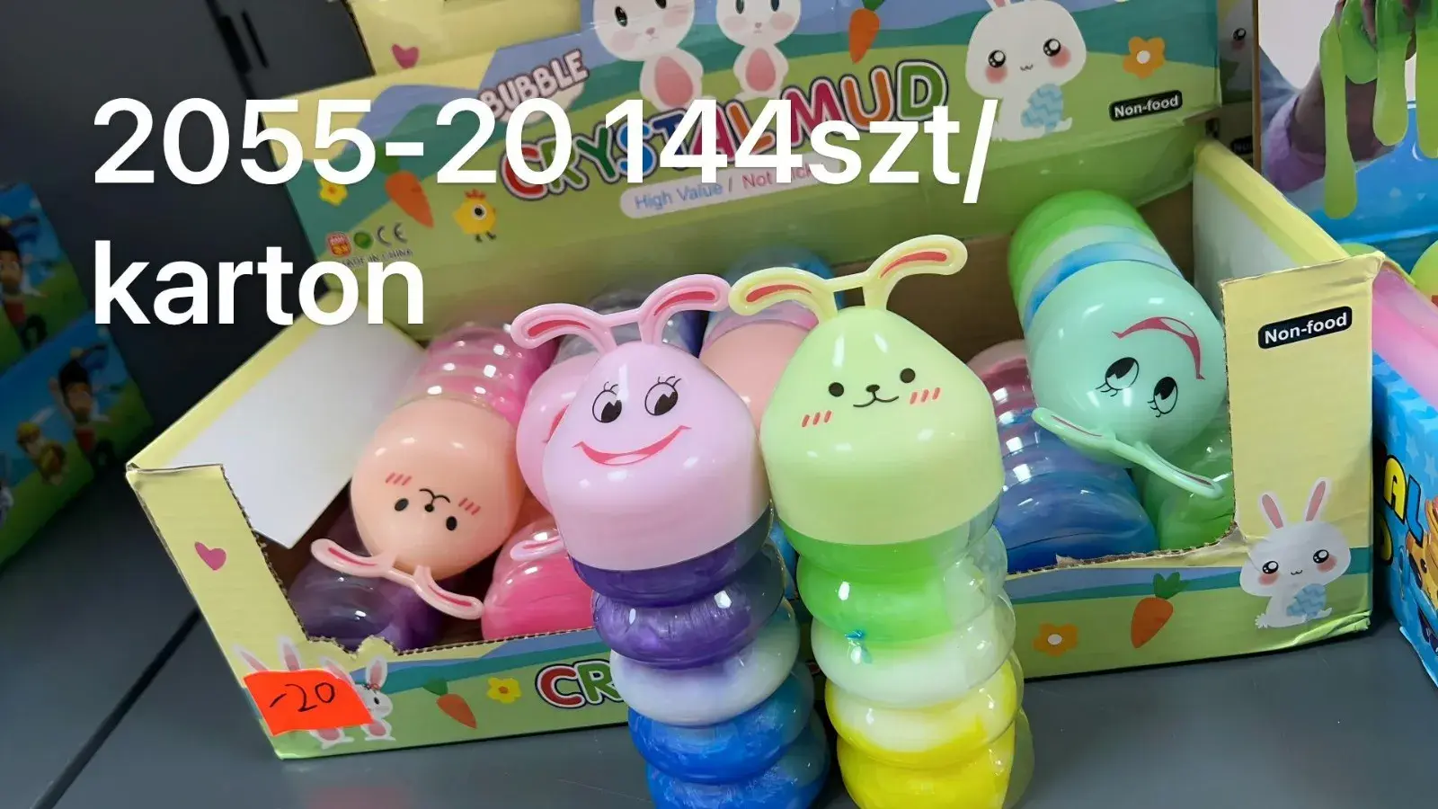 Zabawki Slime w słoiczkach z króliczkami 20555-20Y144