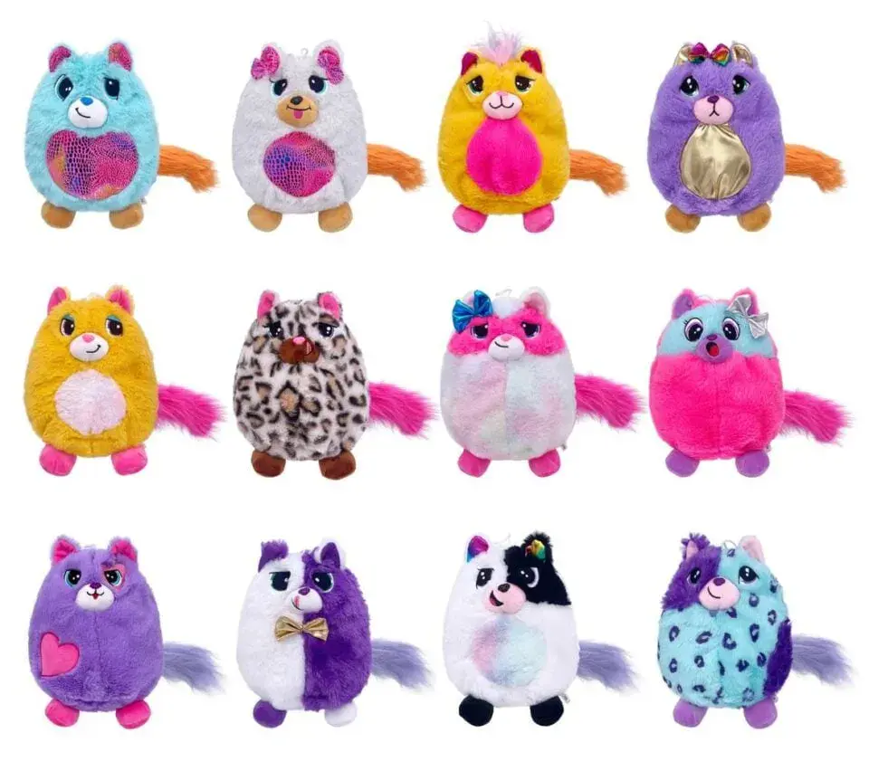 Maskotka Pluszowa 25cm Mix Wzorów Zwierzątka z Puszystym Ogonem