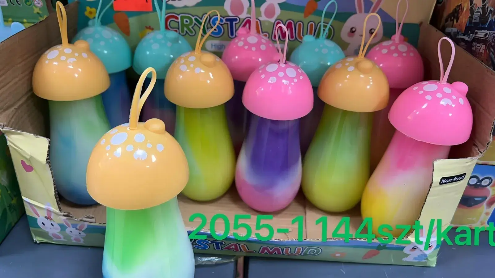 Zabawki Slime Crystal Milk Grzybki 12 szt