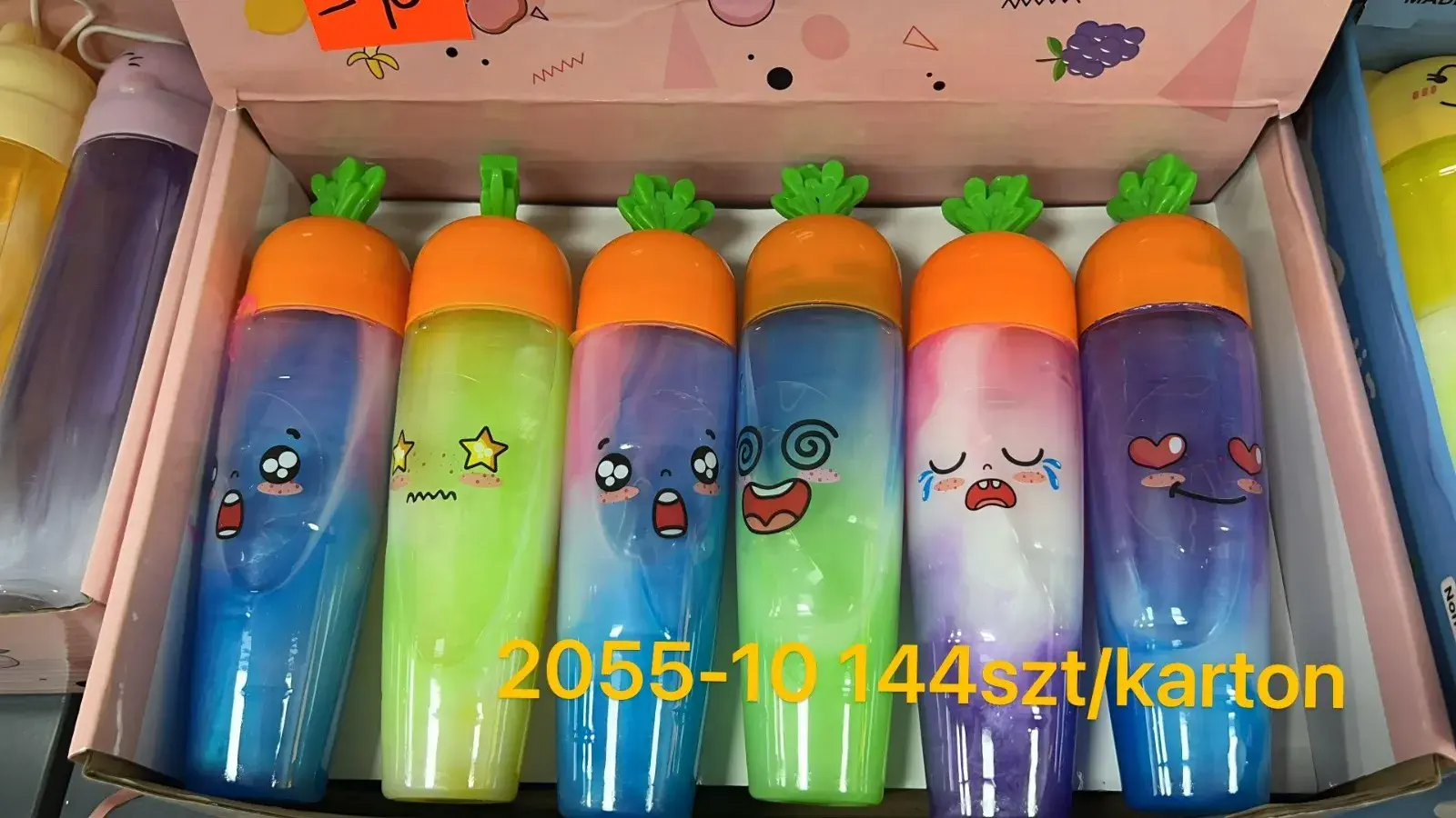 Zabawki Slime Marchewka Kawaii 12 szt/opak.