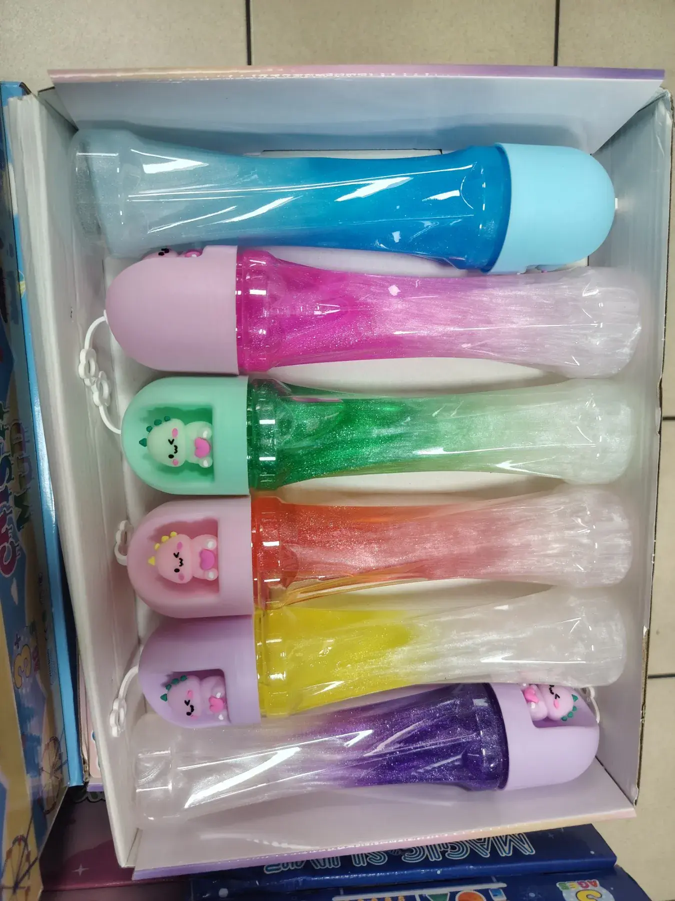 Zabawki Slime w tubach 6 kolorów, opak. 12 szt