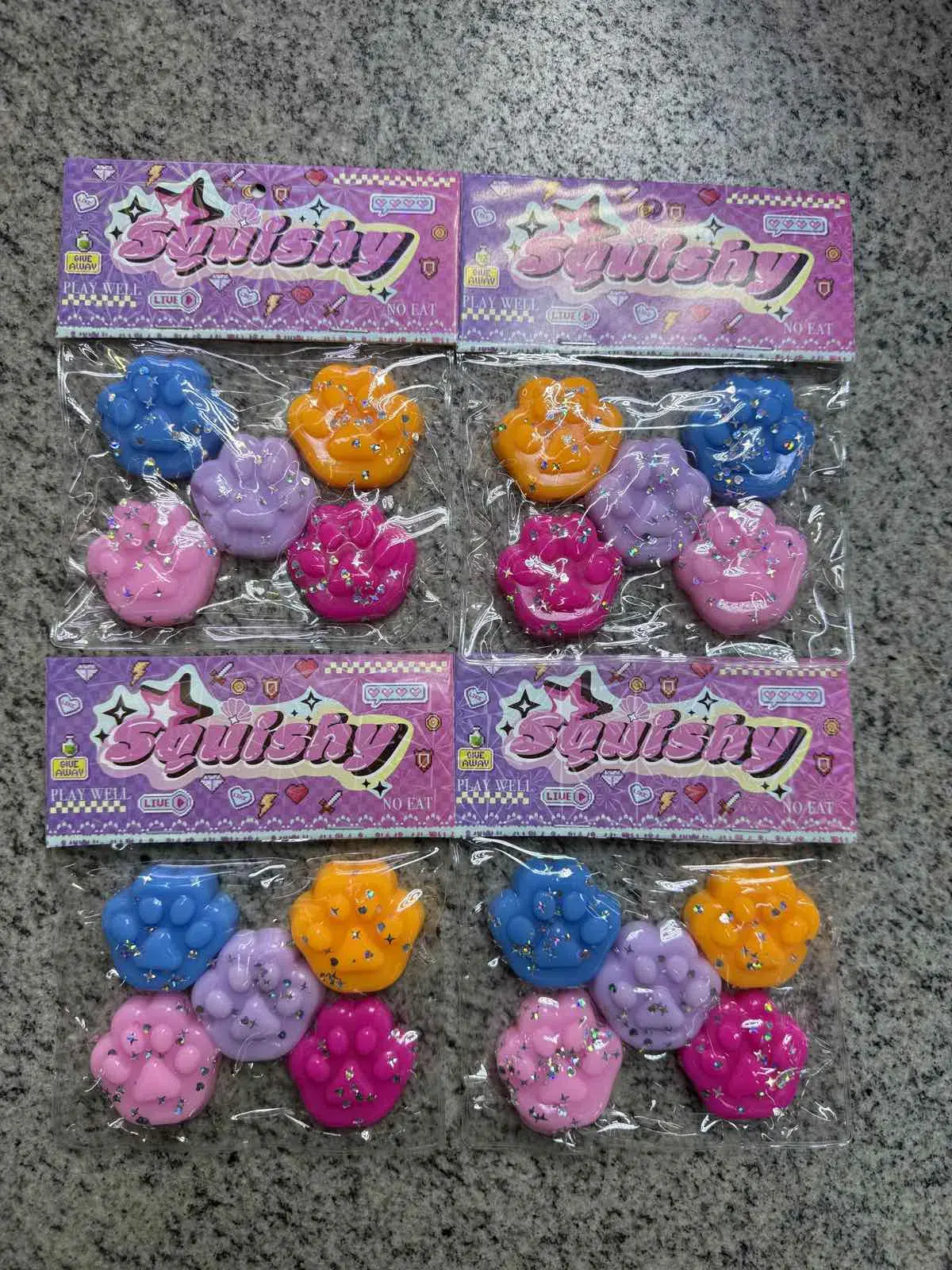 Squishy Squeeze Toys Gniotki Kwiatowe 16 szt