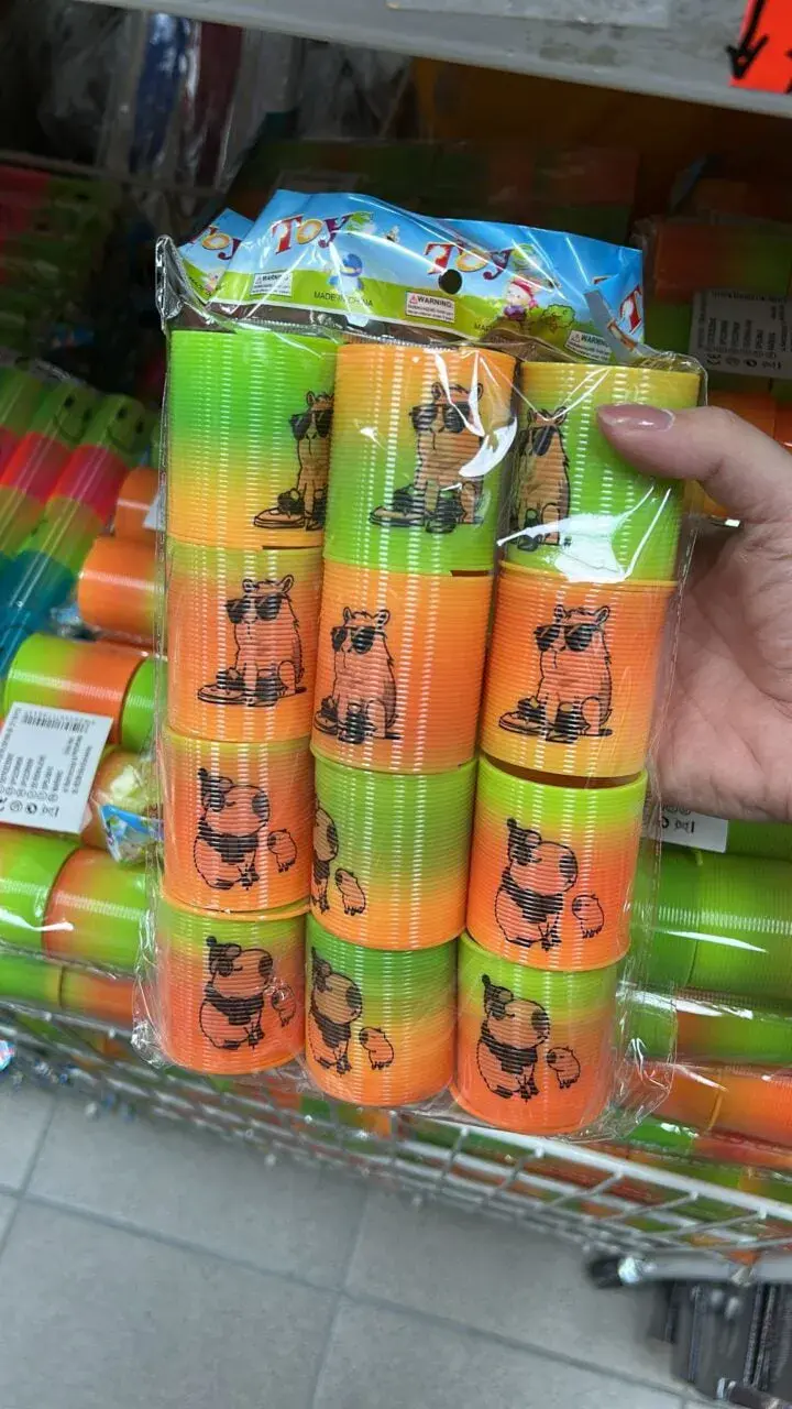 Zestaw Sprężyna dla Dzieci Kapibara Kolorowa 6 szt.