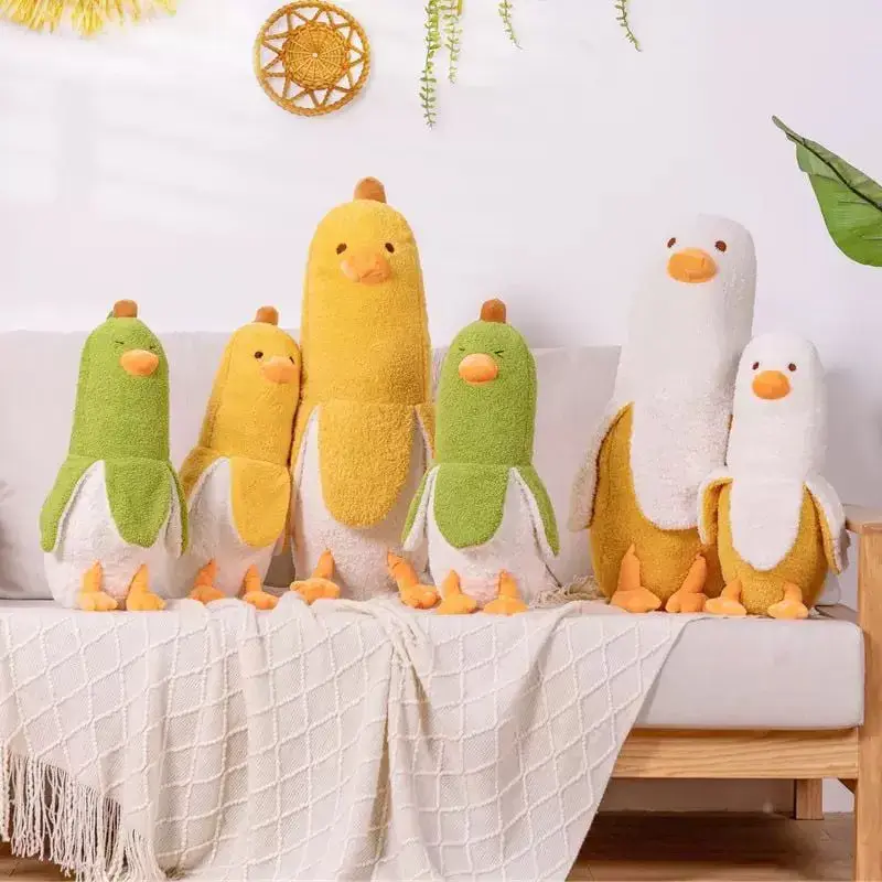 Maskotka Pluszowa 50cm Kaczka Banan Mix Kolorów