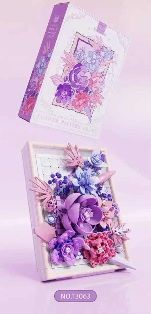 Klocki Kwiaty 786 PCS Flower Picture Frame NO.1363