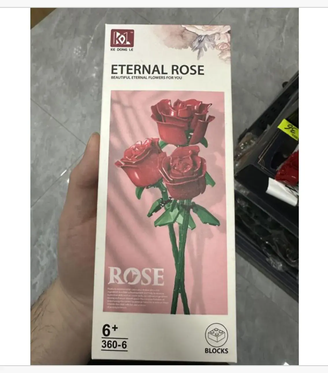 Klocki Eternal Rose kwiaty róża 360+6 szt.