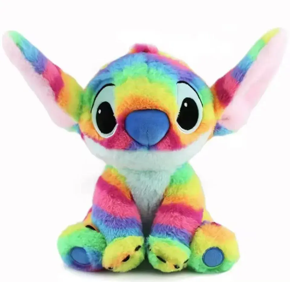Maskotka Pluszowa Stitch 40cm Tęczowa Kolorowa