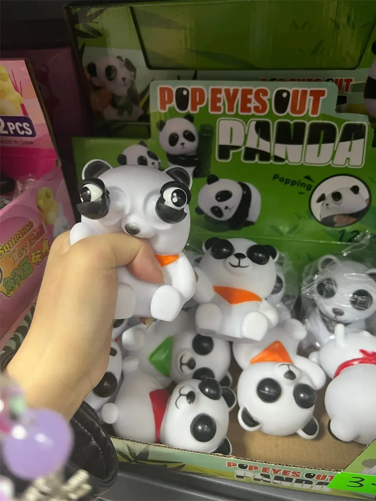 Gniotki Panda Pop Eyes Out 2PCS Squeeze Toys