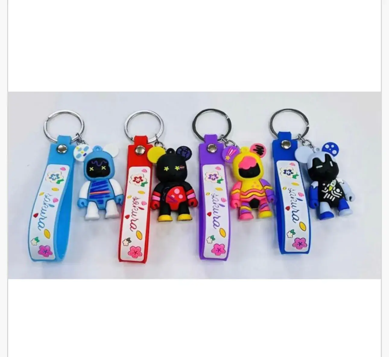 Brelok do Kluczy Figurka Sakura Mix Kolorów, 24 szt.