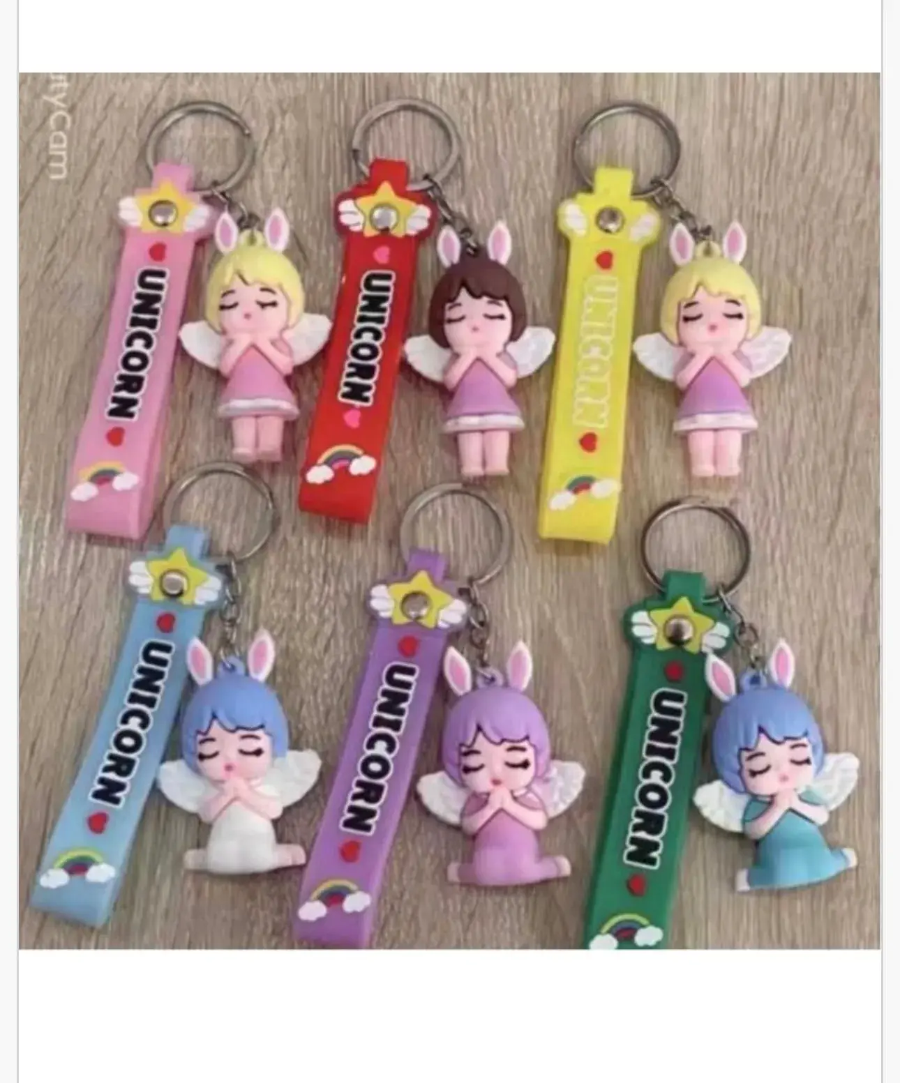 Brelok Figurka Dziewczynka Aniołek Unicorn 24szt