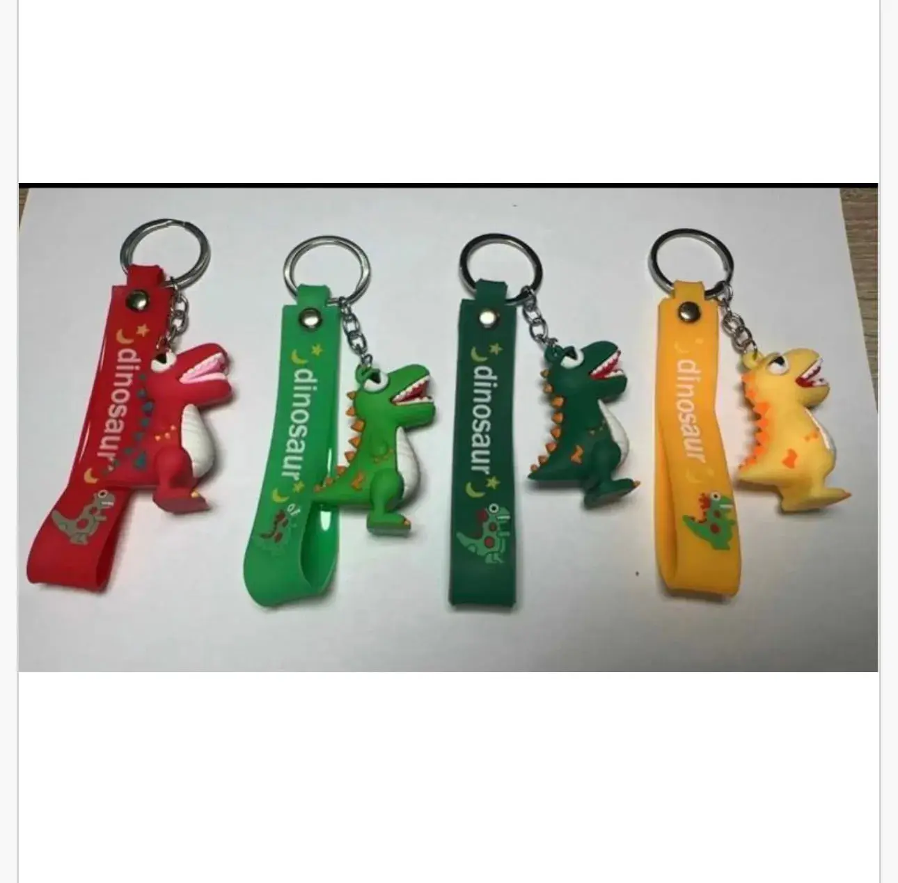 Brelok do Kluczy Dinozaur z Paskiem Silikonowym 24 szt.