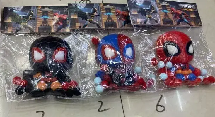 Gniotki Squeeze Toys Spider-Man, Venom, Miles Morales