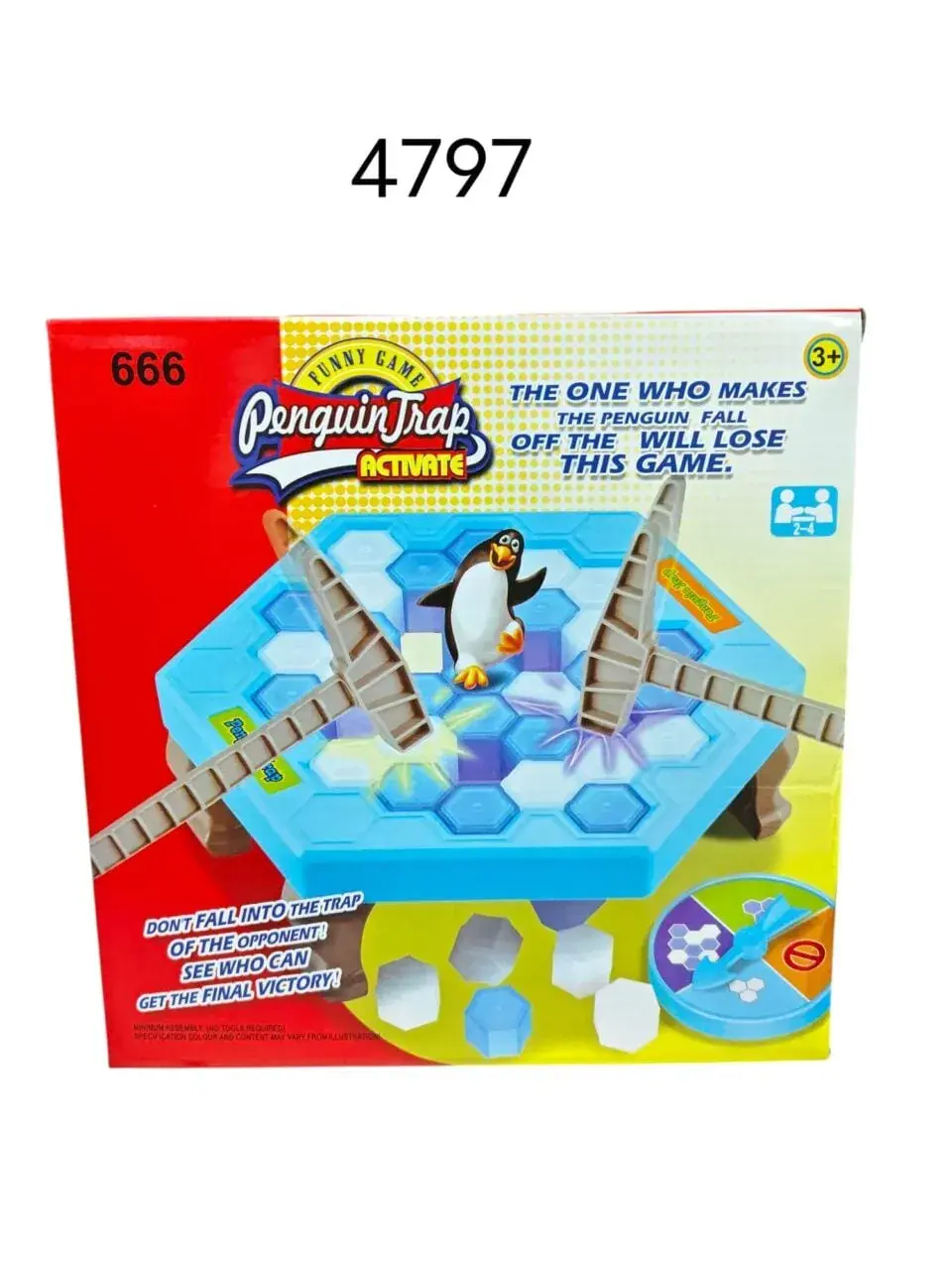 Gra zręcznościowa Penguin Trap Activate, 2-4 graczy