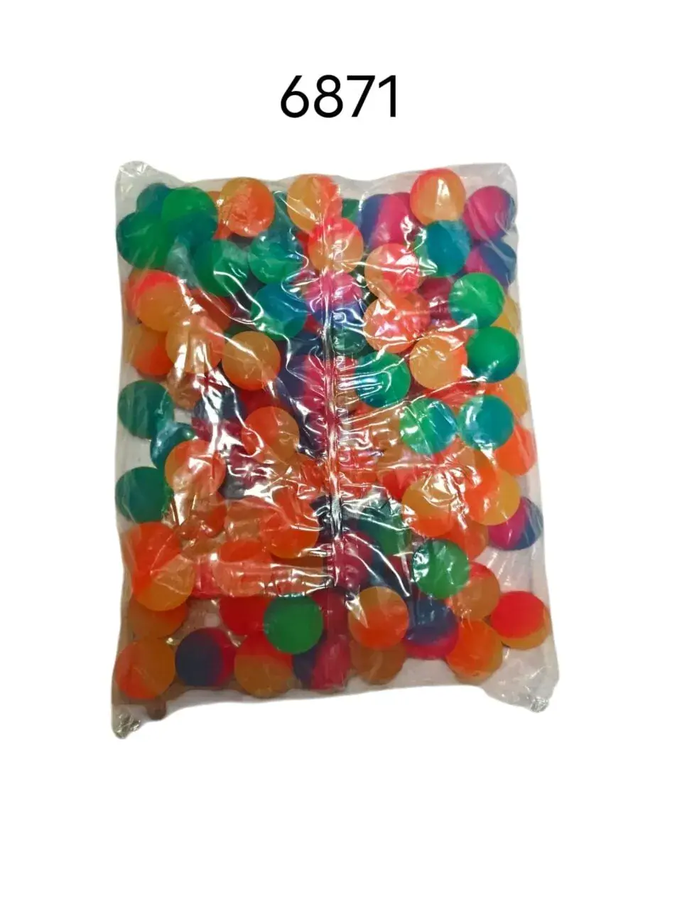 Piłeczki kauczukowe kolorowe mix 100 sztuk - zestaw mini zabawek