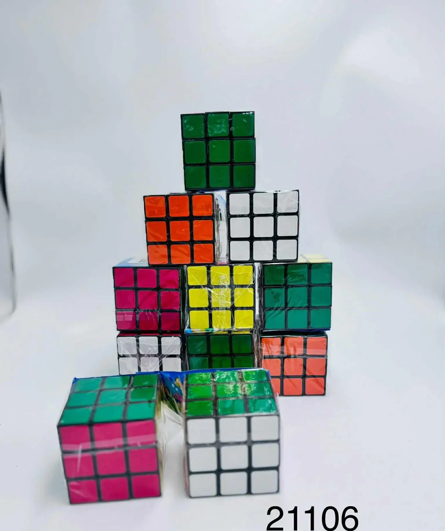 Zabawka Kostka Rubika Mini 3x3 Kolorowa - Zestaw 24 szt