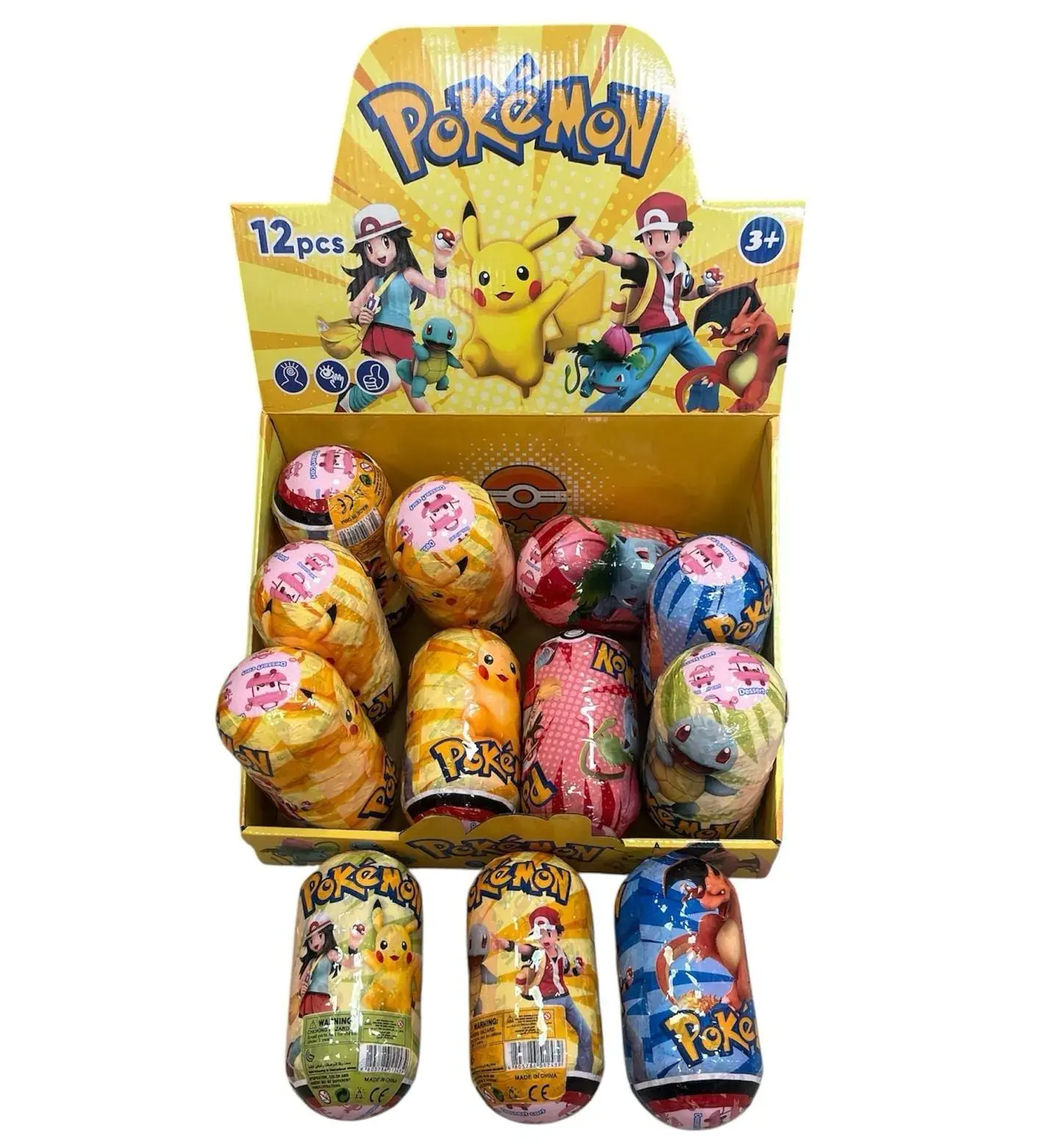 Ball Surprise Pokemon - Kapsuła Niespodzianka z Figurką, 12 szt.