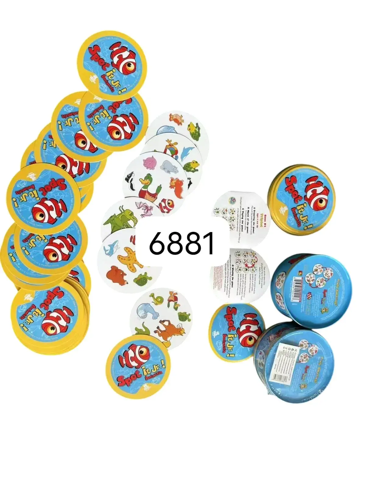 Gra Dobble Spot it Jr. Animals - metalowa puszka, 12 szt