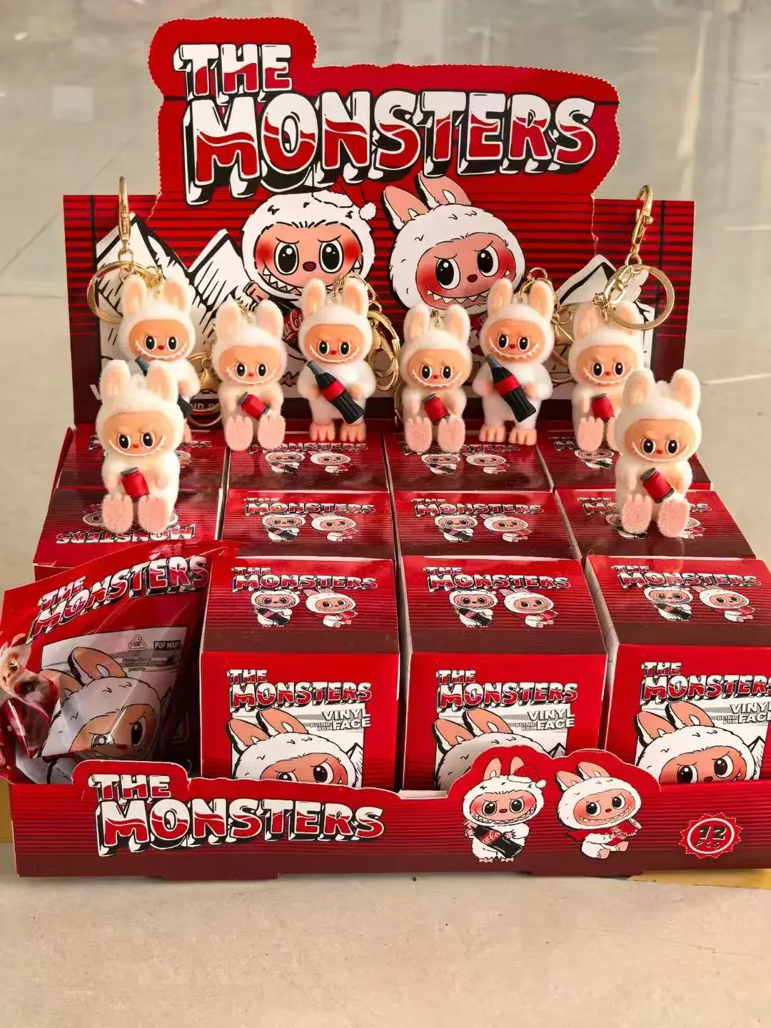 Blind Box Brelok Labubu The Monsters Vinyl Face - 12 szt.