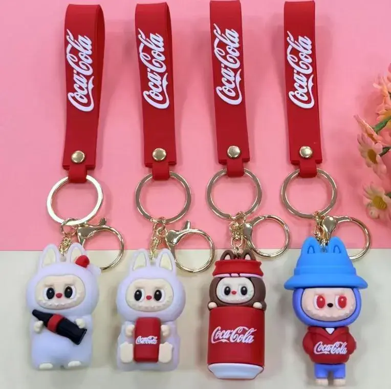 Brelok Zabawka Labubu Coca-Cola Zawieszka Silikonowa 12 szt.