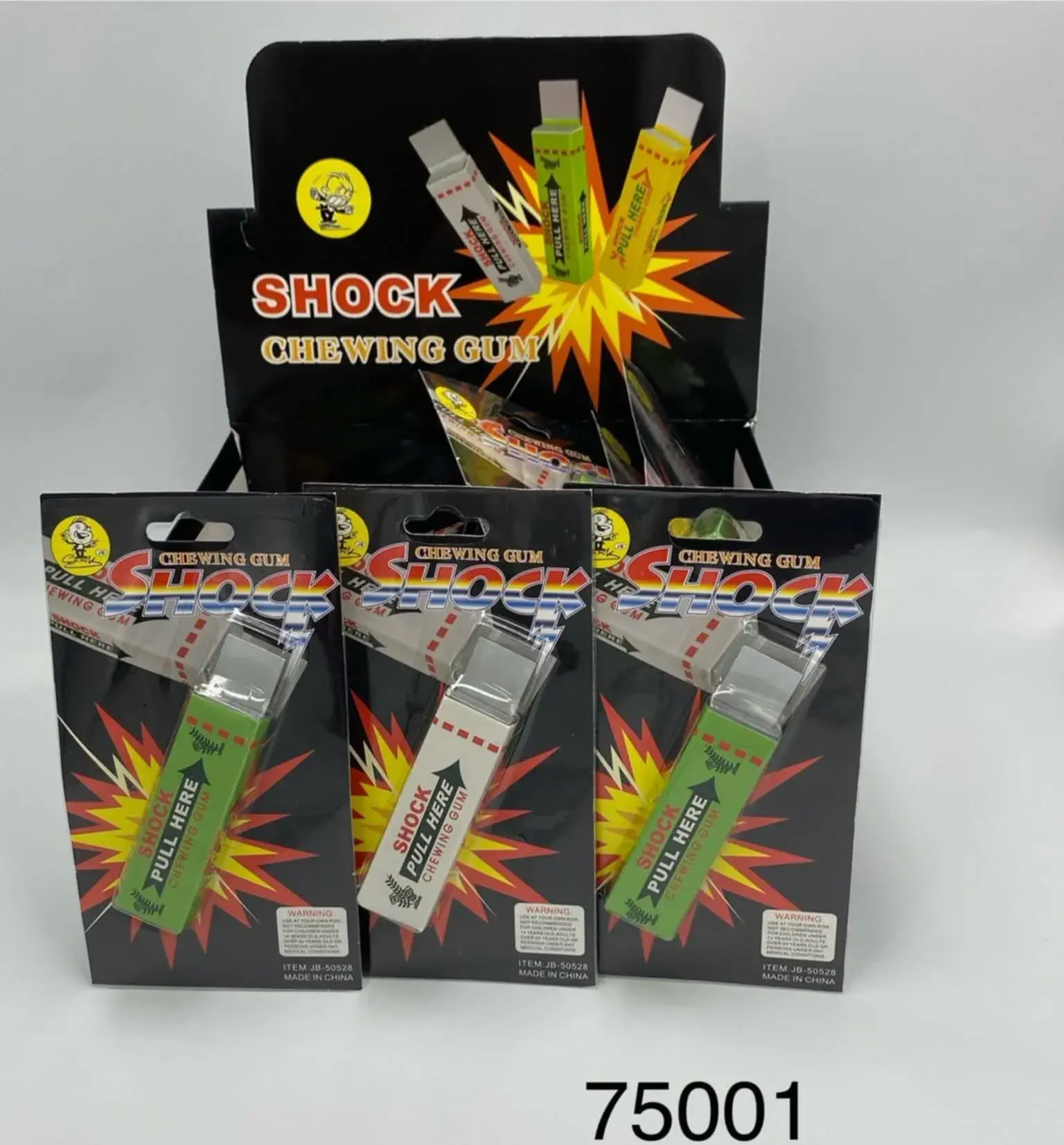 Zabawki Shock Chewing Gum - Guma z prądem, 48 szt.