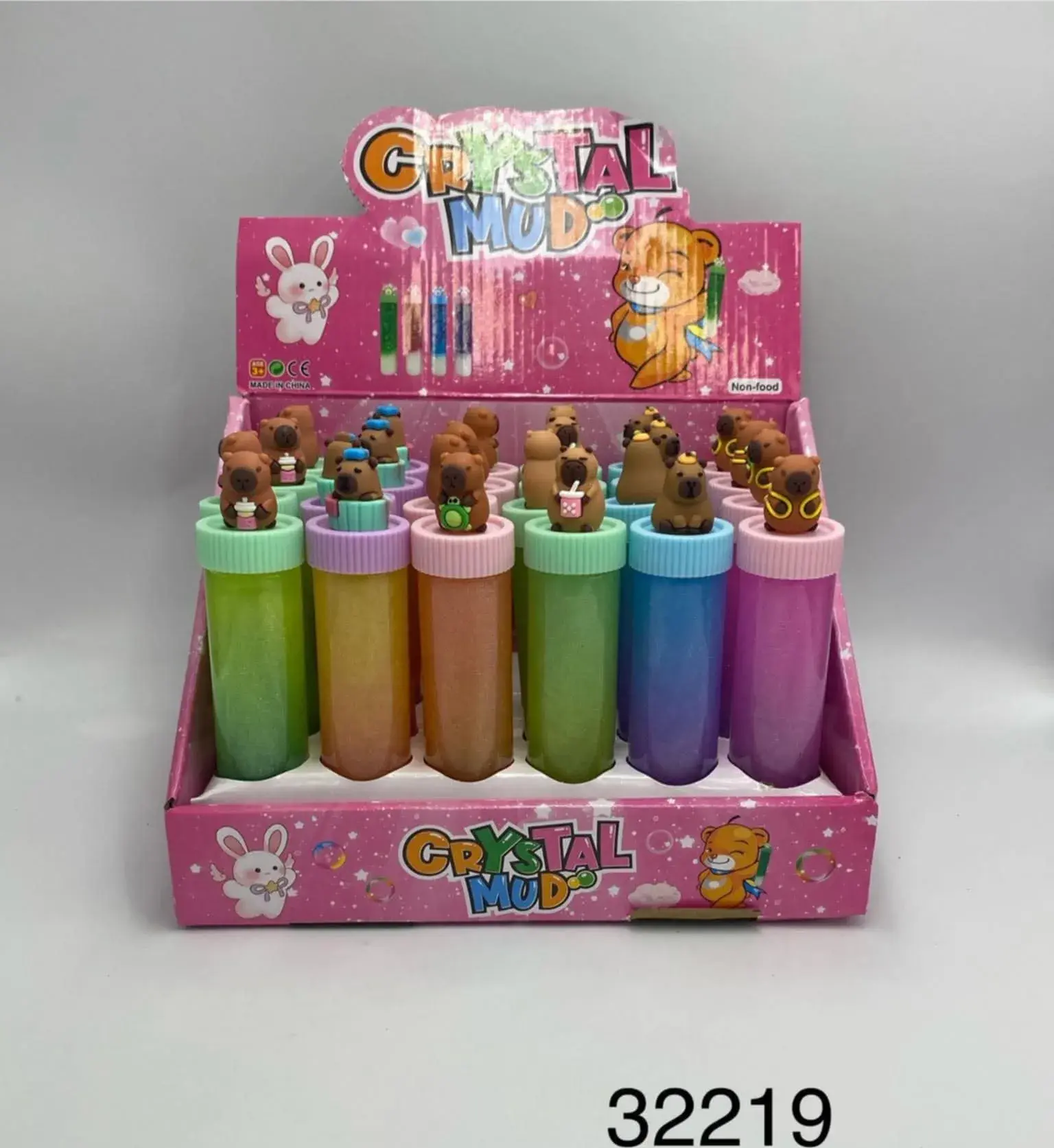 Zabawki Crystal Mud Kapibara - Masa Plastyczna w Tubie 24 szt.