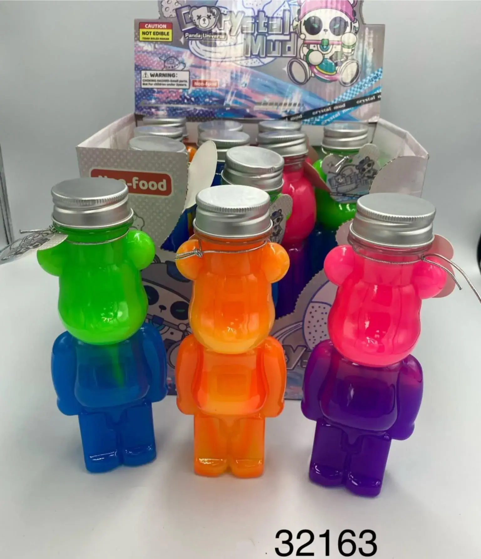 Zabawki Slime Multi Food - Masa Crystal Mud Miś 12szt