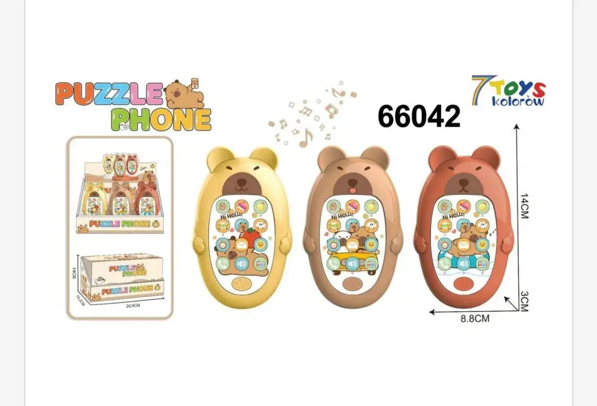 Zabawki Telefon Puzzle Kapibara Phone 14cm - 12 szt.