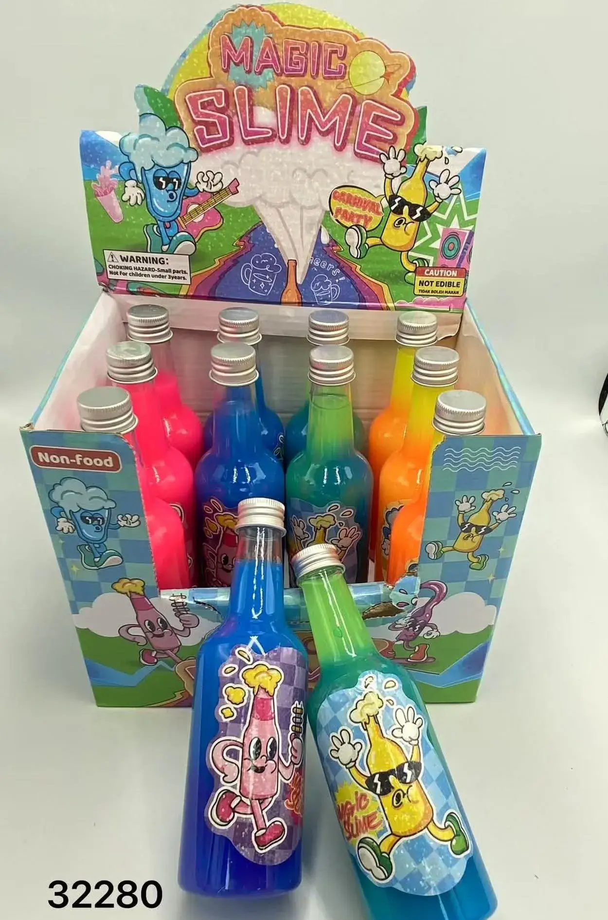 Zabawki Slime Magic Slime w butelkach 12 szt.