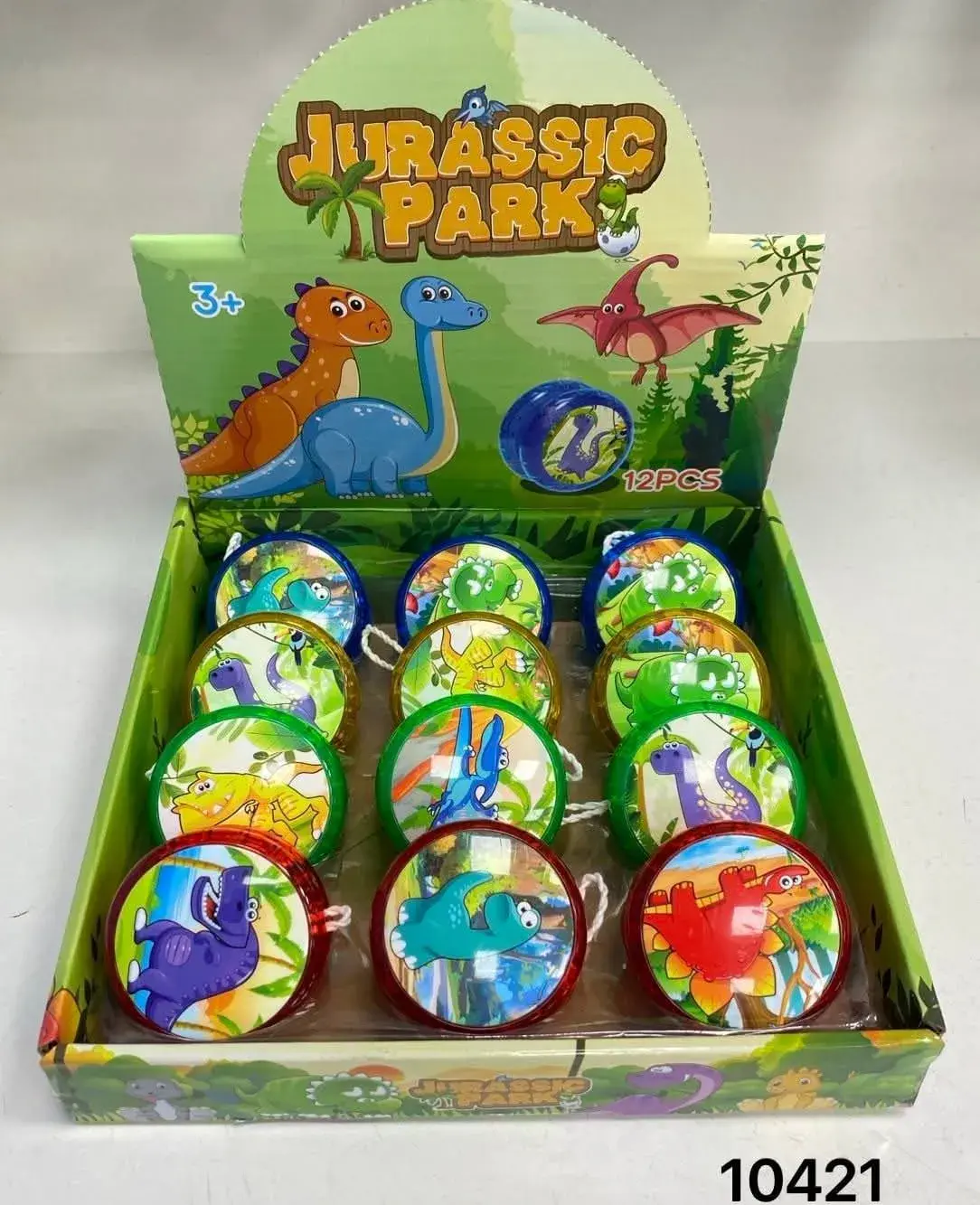 Zabawki YOYO Jurassic Park - Kolorowe Dinozaury, 12 szt.