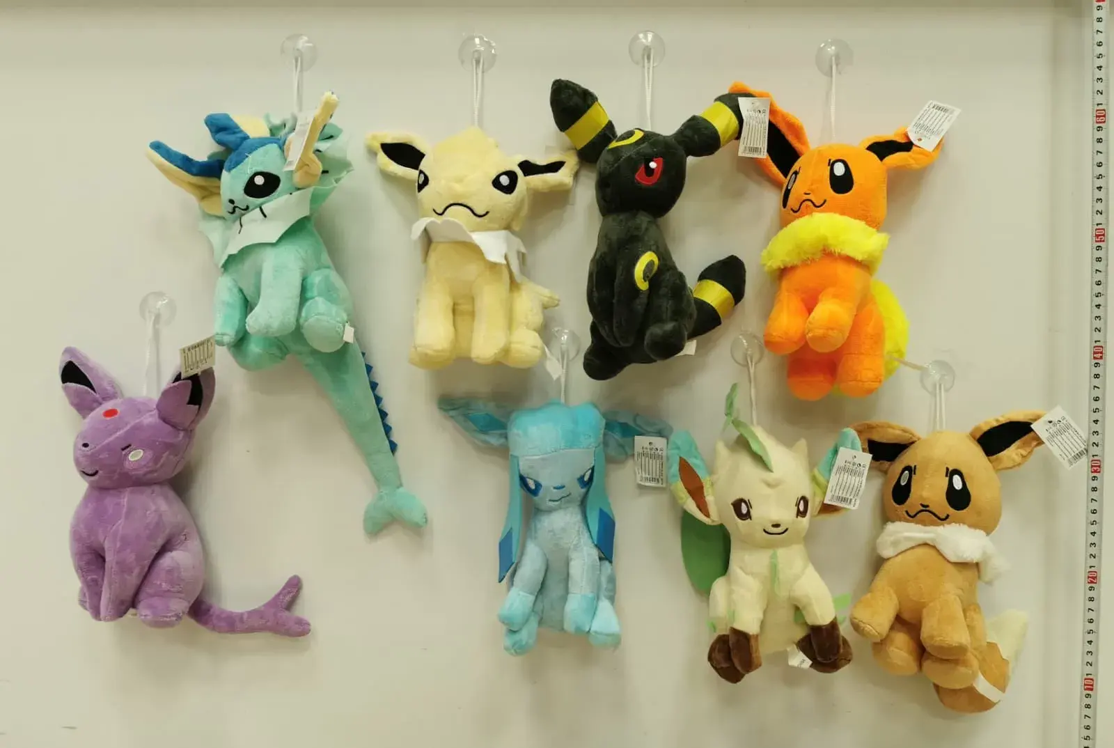 Maskotki Pokémon Eevee i ewolucje mix wzorów ok. 25cm 16szt