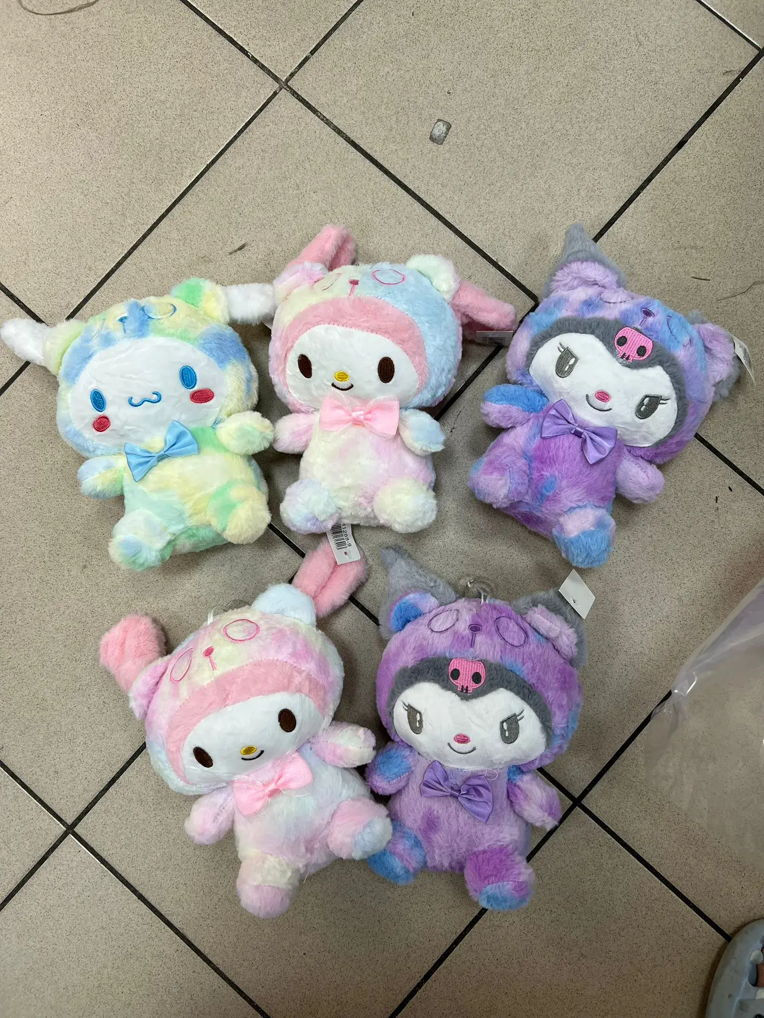 Maskotka Pluszowa Kuromi Mix Pastelowy Tie-Dye 12szt